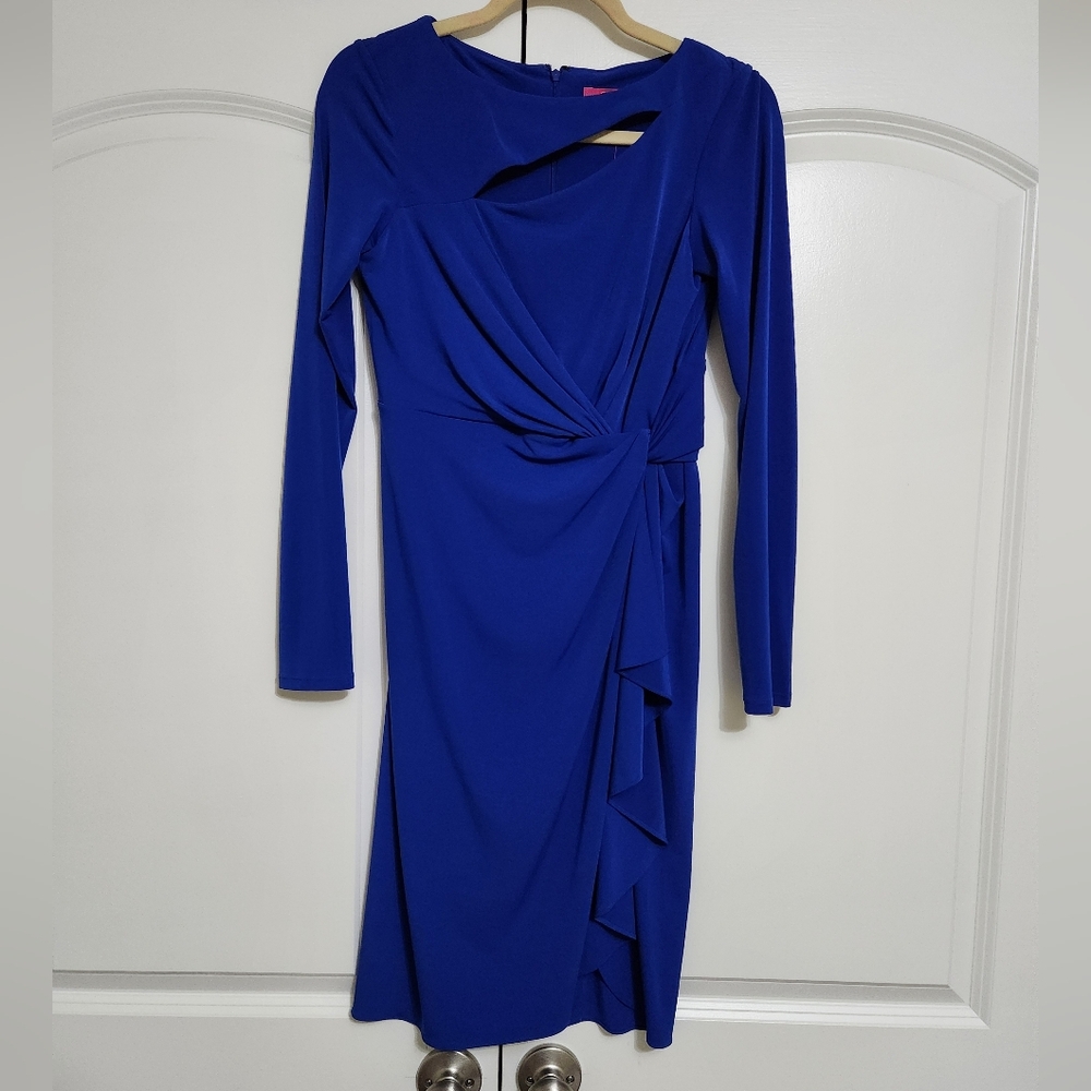 Catherine Malandrino Royal Blue "Gertie" Sheath Dress /Wedding Guest Dress